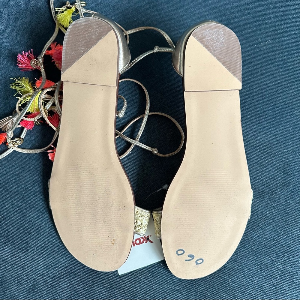 Lily Pulitzer Willa Tassel Ankle Wrap Sandal NEW - Picture 7 of 8